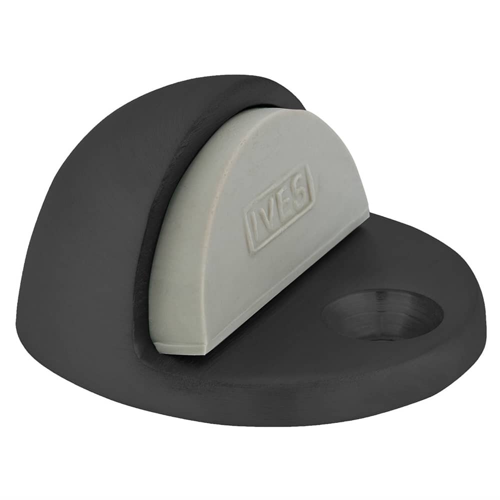 IVES - Stops; Type: Floor Stop ; Finish/Coating: Black ; Projection: 1 (Inch); Mount Type: Floor - Exact Tooling