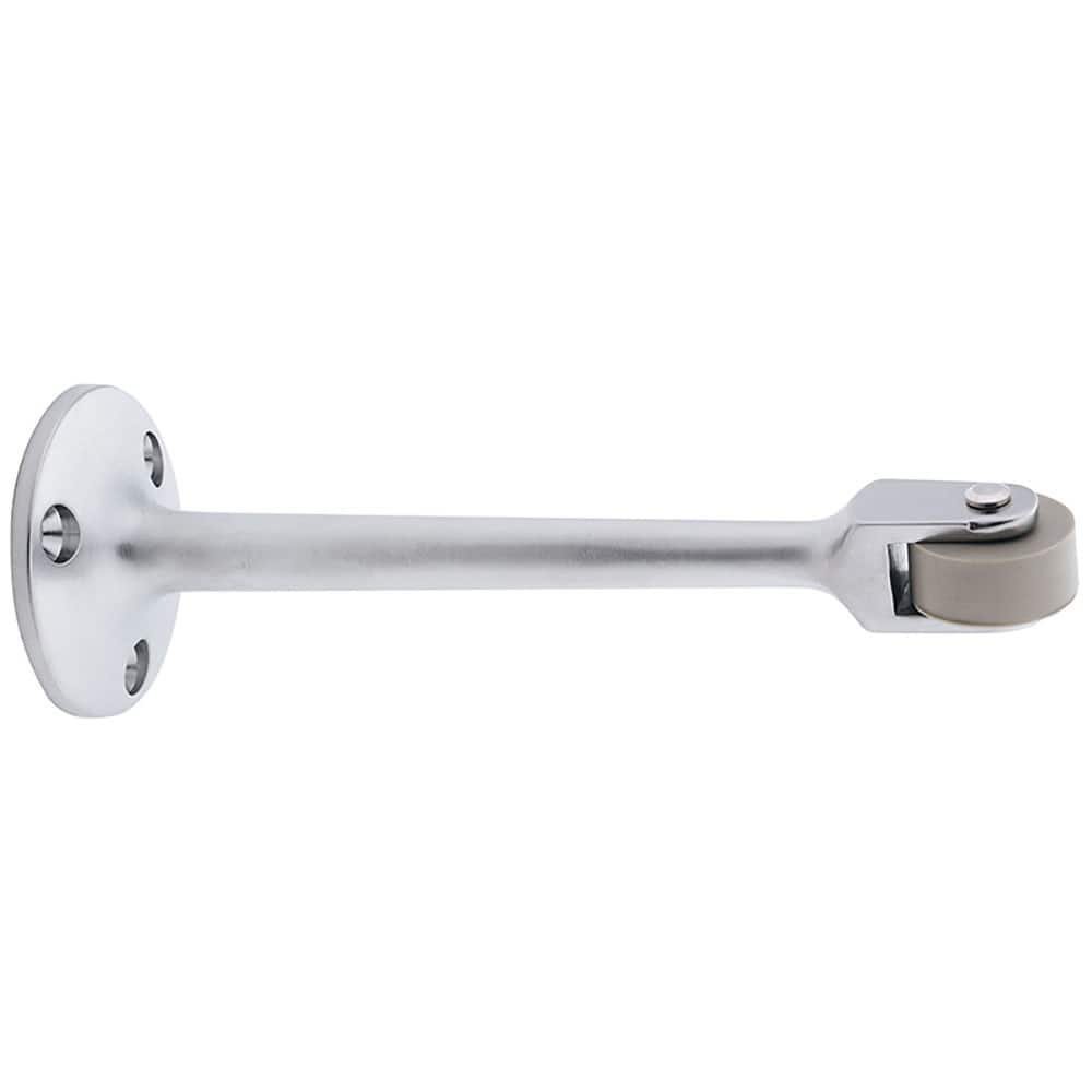 IVES - Stops; Type: Roller Bumper Door Stop ; Finish/Coating: Satin Chrome ; Projection: 4-1/2 (Inch); Mount Type: Door - Exact Tooling
