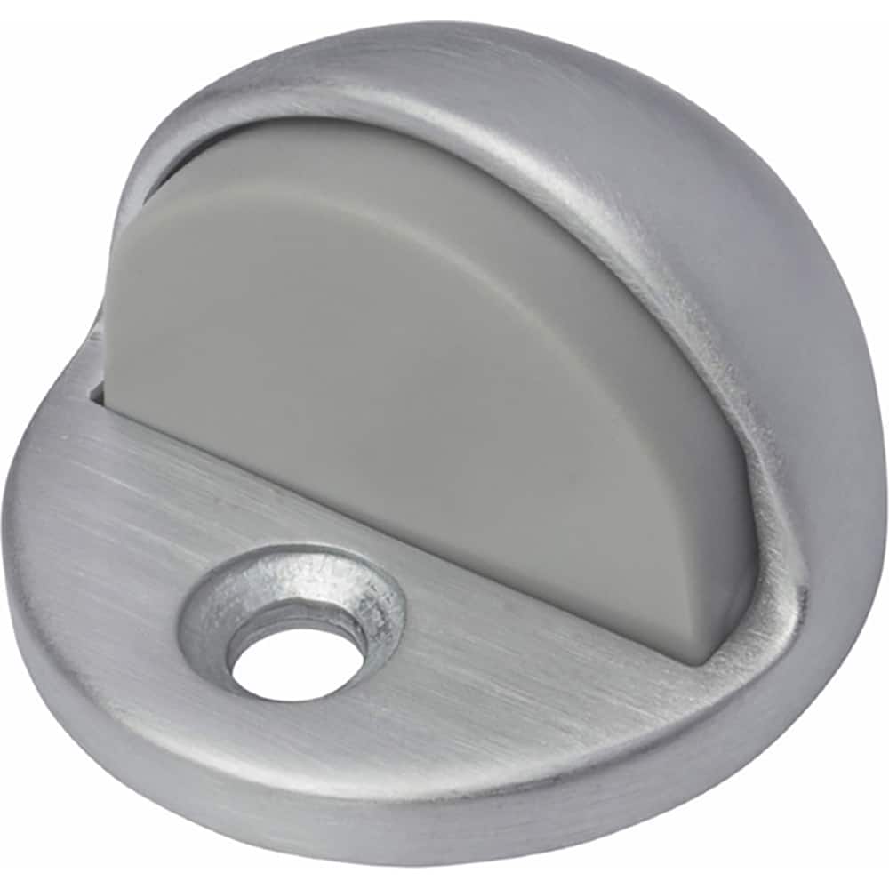 Rockwood - Stops; Type: Floor Stop ; Finish/Coating: Satin Chrome ; Projection: 1-1/8 (Inch); Mount Type: Floor - Exact Tooling