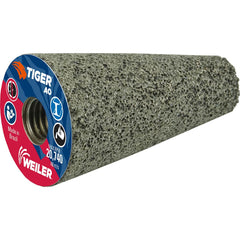 Weiler - Cones & Plugs; Head Thickness (Inch): 3.00 ; Abrasive Material: Aluminum Oxide ; Grit: 24 ; Grade: Coarse ; Wheel Type Number Code: 17 ; Arbor Hole Thread Size: 5/8-11 - Exact Tooling