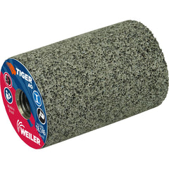 Weiler - Cones & Plugs; Head Thickness (Inch): 3.00 ; Abrasive Material: Aluminum Oxide ; Grit: 24 ; Grade: Coarse ; Wheel Type Number Code: 18 ; Arbor Hole Thread Size: 5/8-11 - Exact Tooling