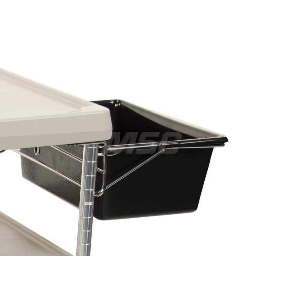 Metro - Cart Accessories; Media Type: Utility Bin & Holder ; For Use With: Metro myCart Series ; Color: Black ; Width: 15.2500 ; Length (Decimal Inch): 17.8800 ; Height (Decimal Inch): 7.000000 - Exact Tooling