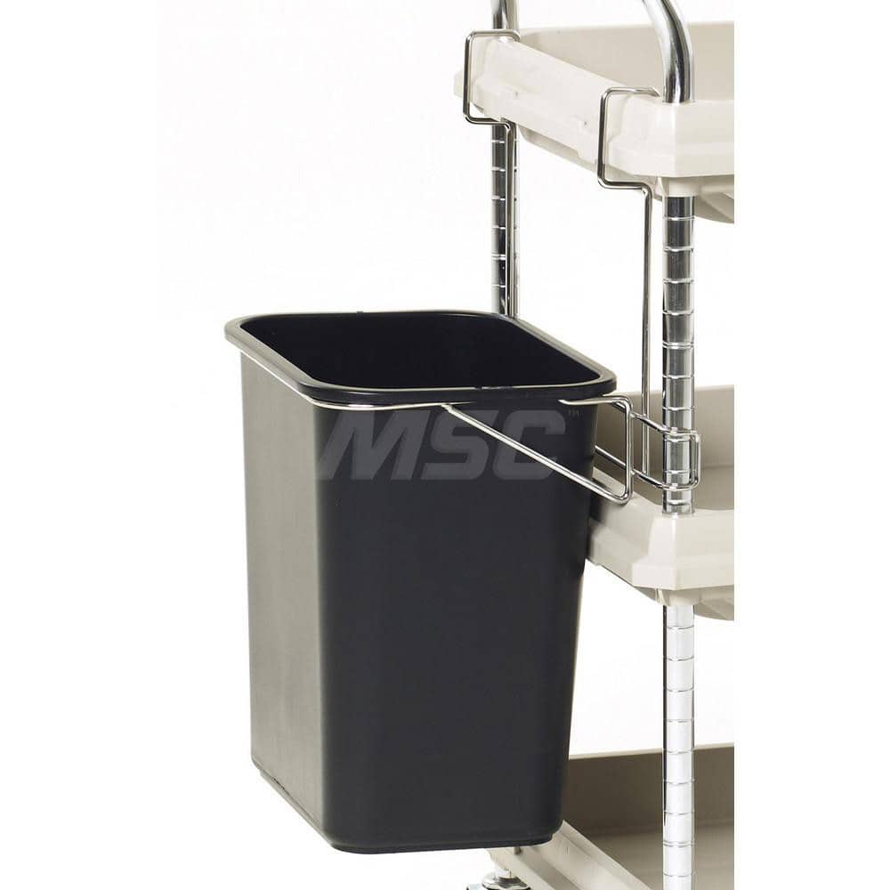 Metro - Cart Accessories; Media Type: Utility Bin & Holder ; For Use With: Metro Deep Ledge BC2030 Utility Cart ; Color: Black ; Width: 21.2500 ; Height (Decimal Inch): 27.500000 ; Material: Plastic/Steel - Exact Tooling