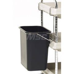 Metro - Cart Accessories; Media Type: Utility Bin & Holder ; For Use With: Metro Deep Ledge BC2030 Utility Cart ; Color: Black ; Width: 21.2500 ; Height (Decimal Inch): 27.500000 ; Material: Plastic/Steel - Exact Tooling