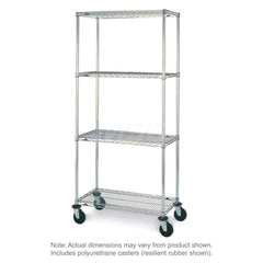 Metro - Carts; Type: Wire ; Load Capacity (Lb.): 900.000 ; Number of Shelves: 4 ; Width (Inch): 26-3/16 ; Length (Inch): 38 ; Height (Inch): 67-7/8 - Exact Tooling