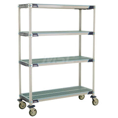 Metro - Carts; Type: Industrial Cart ; Load Capacity (Lb.): 900.000 ; Number of Shelves: 4 ; Width (Inch): 20-5/16 ; Length (Inch): 49-3/4 ; Height (Inch): 67-5/16 - Exact Tooling