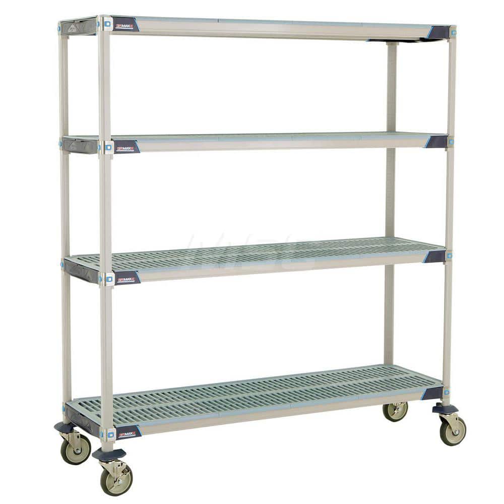 Metro - Carts; Type: Industrial Cart ; Load Capacity (Lb.): 900.000 ; Number of Shelves: 4 ; Width (Inch): 20-5/16 ; Length (Inch): 61-3/4 ; Height (Inch): 67-5/16 - Exact Tooling