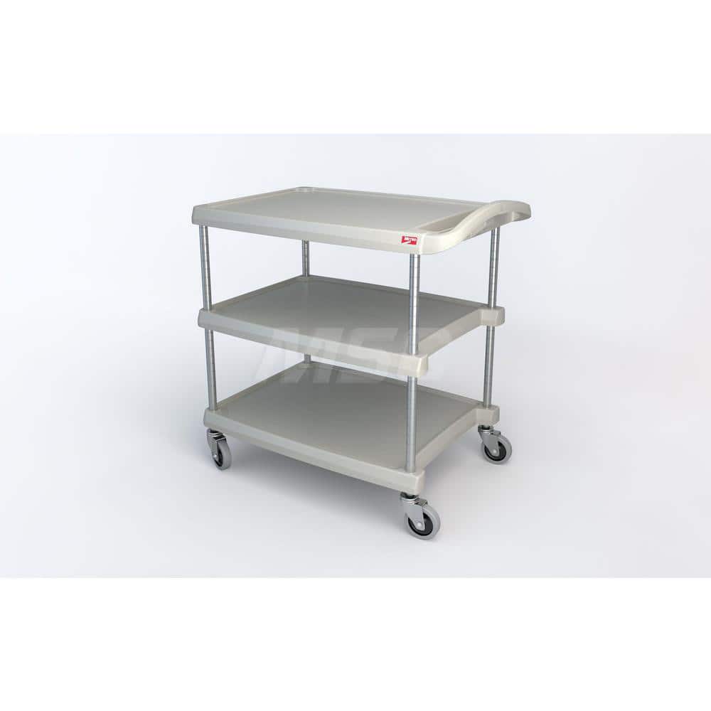 Metro - Carts; Type: Utility ; Load Capacity (Lb.): 400.000 ; Number of Shelves: 3 ; Width (Inch): 23-7/16 ; Length (Inch): 34-3/4 ; Height (Inch): 35-1/2 - Exact Tooling