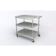 Metro - Carts; Type: Utility ; Load Capacity (Lb.): 400.000 ; Number of Shelves: 3 ; Width (Inch): 23-7/16 ; Length (Inch): 34-3/4 ; Height (Inch): 35-1/2 - Exact Tooling