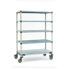 Metro - Carts; Type: Industrial Cart ; Load Capacity (Lb.): 900.000 ; Number of Shelves: 5 ; Width (Inch): 20-5/16 ; Length (Inch): 37-3/4 ; Height (Inch): 79-1/4 - Exact Tooling