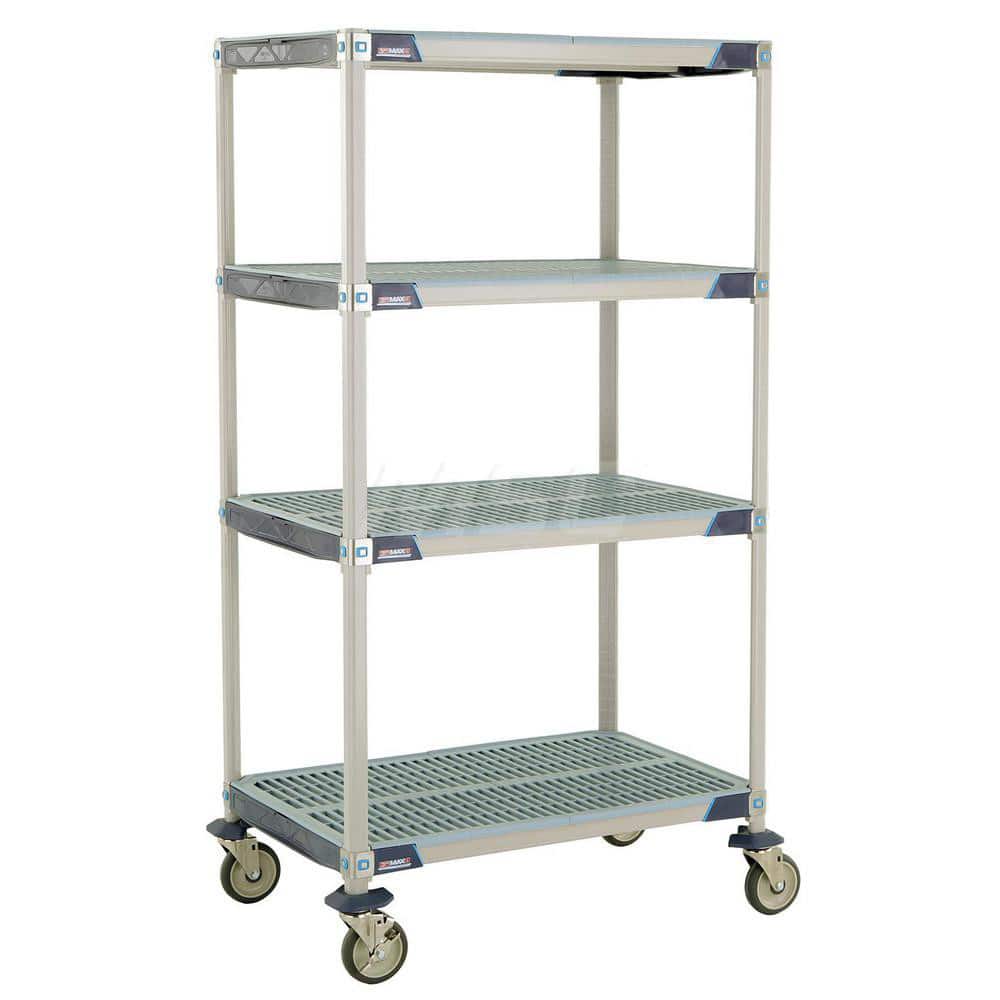 Metro - Carts; Type: Industrial Cart ; Load Capacity (Lb.): 900.000 ; Number of Shelves: 4 ; Width (Inch): 26-5/16 ; Length (Inch): 37-3/4 ; Height (Inch): 67-5/16 - Exact Tooling