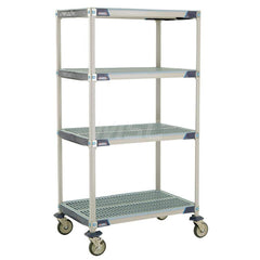 Metro - Carts; Type: Industrial Cart ; Load Capacity (Lb.): 900.000 ; Number of Shelves: 4 ; Width (Inch): 26-5/16 ; Length (Inch): 37-3/4 ; Height (Inch): 67-5/16 - Exact Tooling