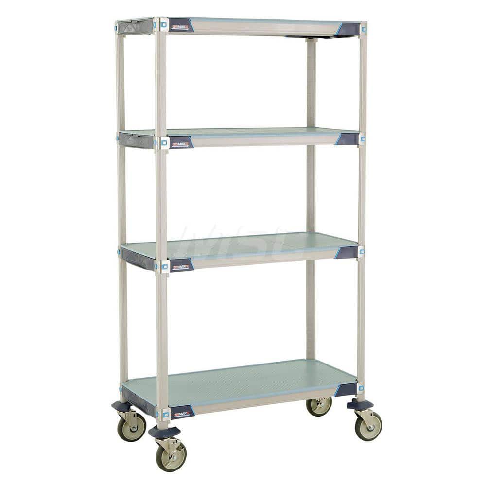 Metro - Carts; Type: Industrial Cart ; Load Capacity (Lb.): 900.000 ; Number of Shelves: 4 ; Width (Inch): 20-5/16 ; Length (Inch): 37-3/4 ; Height (Inch): 67-5/16 - Exact Tooling