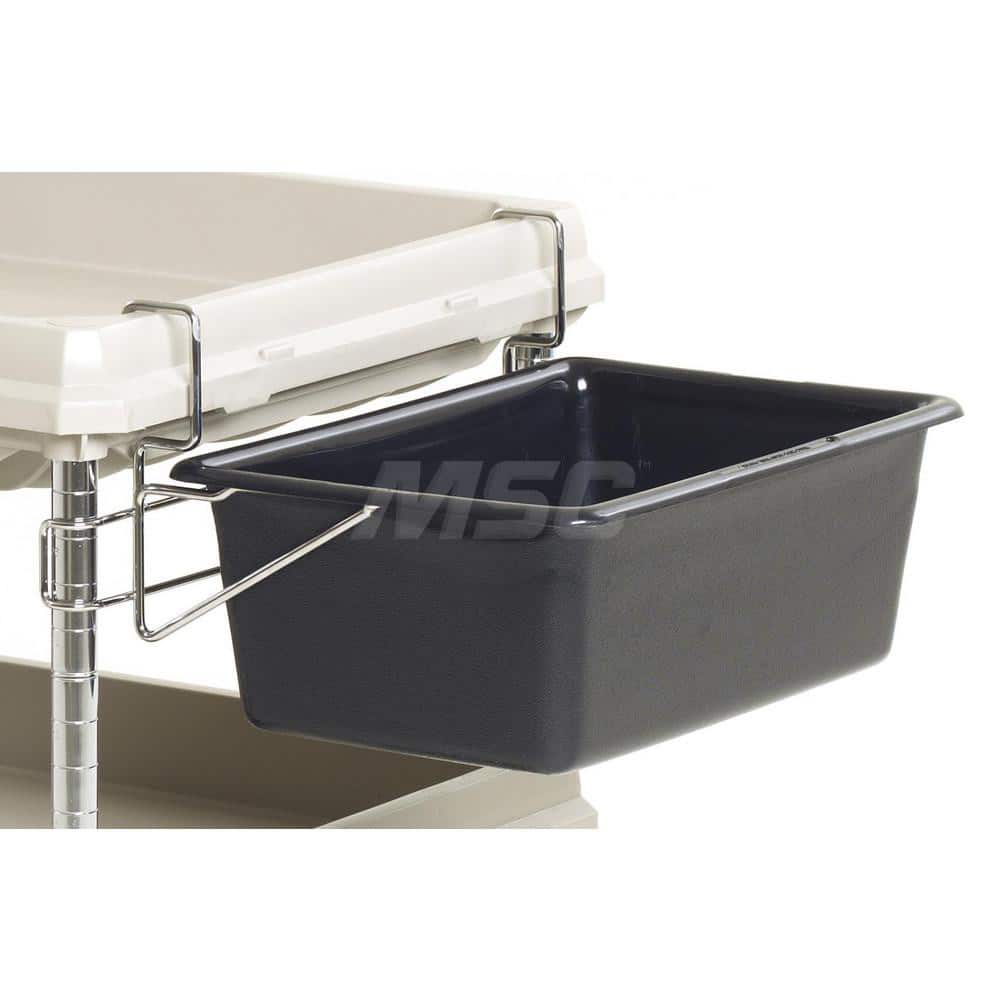 Metro - Cart Accessories; Media Type: Utility Bin & Holder ; For Use With: Metro Deep Ledge BC2030 Utility Cart ; Color: Black ; Width: 21.2500 ; Height (Decimal Inch): 7.750000 ; Material: Plastic/Steel - Exact Tooling