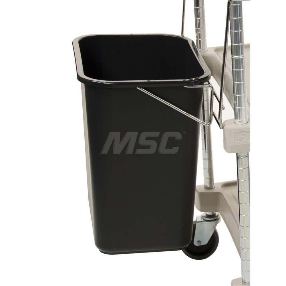 Metro - Cart Accessories; Media Type: Waste Basket & Holder ; For Use With: Metro MY2030 ; Color: Black ; Width: 14.7500 ; Length (Decimal Inch): 23.0000 ; Height (Decimal Inch): 16.250000 - Exact Tooling