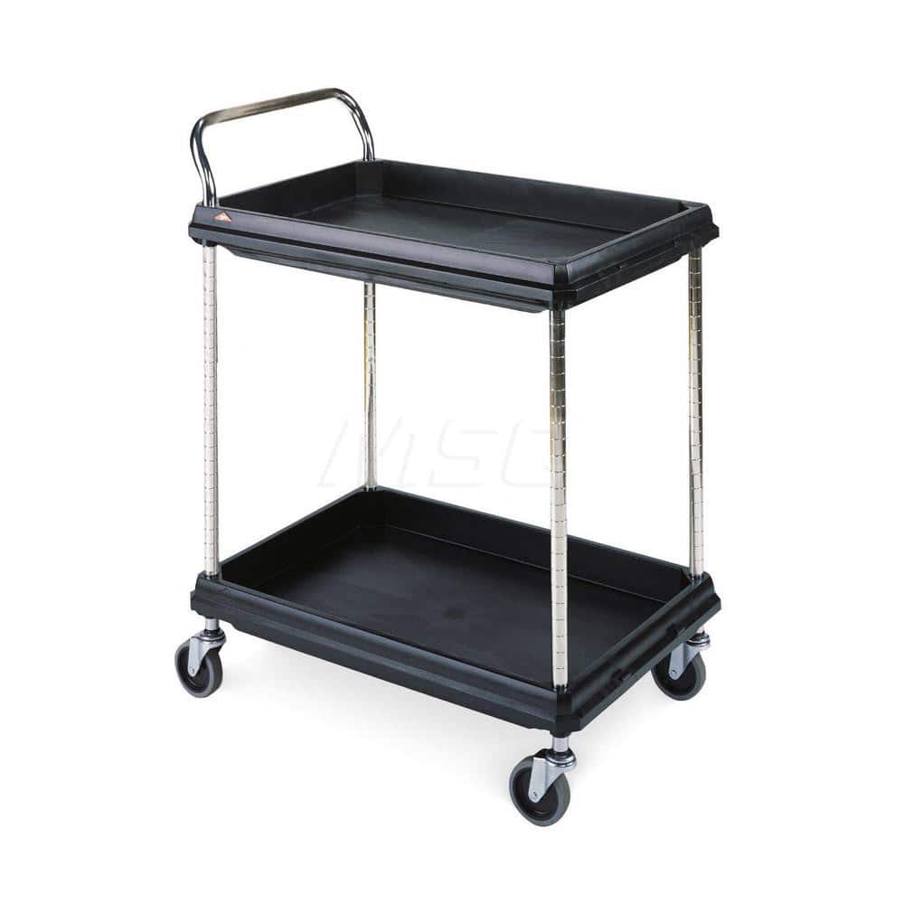Metro - Carts; Type: Utility ; Load Capacity (Lb.): 300.000 ; Number of Shelves: 2 ; Width (Inch): 21-1/2 ; Length (Inch): 33-3/4 ; Height (Inch): 33-1/4 - Exact Tooling
