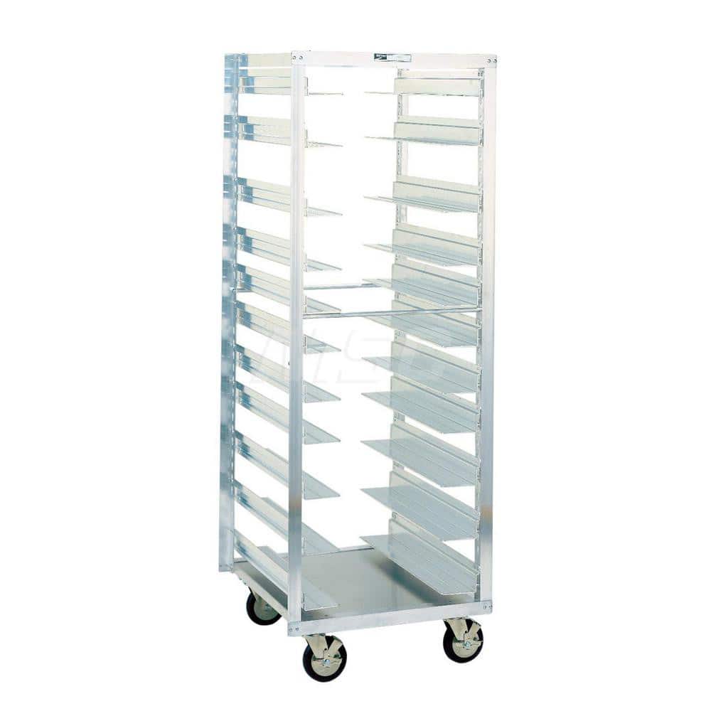 Metro - Cart Accessories; Media Type: Adjustable Pan Rack ; For Use With: Metro RE3 End-Load Wire Bun Pan Rack ; Color: Silver ; Width: 24.3750 ; Height (Decimal Inch): 69.500000 ; Material: Aluminum - Exact Tooling
