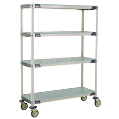 Metro - Carts; Type: Industrial Cart ; Load Capacity (Lb.): 900.000 ; Number of Shelves: 4 ; Width (Inch): 20-5/16 ; Length (Inch): 49-3/4 ; Height (Inch): 67-5/16 - Exact Tooling