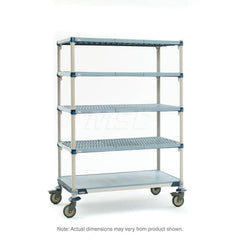 Metro - Carts; Type: Industrial Cart ; Load Capacity (Lb.): 900.000 ; Number of Shelves: 5 ; Width (Inch): 26-5/16 ; Length (Inch): 49-3/4 ; Height (Inch): 79-1/4 - Exact Tooling