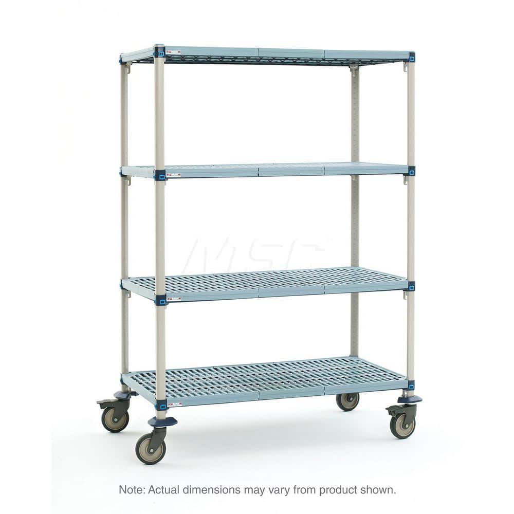 Metro - Carts; Type: Industrial Cart ; Load Capacity (Lb.): 900.000 ; Number of Shelves: 4 ; Width (Inch): 20-5/16 ; Length (Inch): 61-3/4 ; Height (Inch): 67-1/4 - Exact Tooling