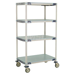 Metro - Carts; Type: Industrial Cart ; Load Capacity (Lb.): 900.000 ; Number of Shelves: 4 ; Width (Inch): 26-5/16 ; Length (Inch): 37-3/4 ; Height (Inch): 67-5/16 - Exact Tooling
