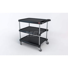 Metro - Carts; Type: Utility ; Load Capacity (Lb.): 400.000 ; Number of Shelves: 3 ; Width (Inch): 23-7/16 ; Length (Inch): 34-3/8 ; Height (Inch): 35-1/2 - Exact Tooling