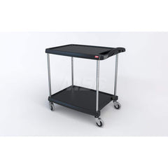 Metro - Carts; Type: Utility ; Load Capacity (Lb.): 300.000 ; Number of Shelves: 2 ; Width (Inch): 23-7/16 ; Length (Inch): 34-3/8 ; Height (Inch): 35-1/2 - Exact Tooling