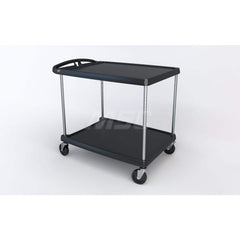 Metro - Carts; Type: Utility ; Load Capacity (Lb.): 400.000 ; Number of Shelves: 2 ; Width (Inch): 27-11/16 ; Length (Inch): 40-1/4 ; Height (Inch): 36-7/8 - Exact Tooling