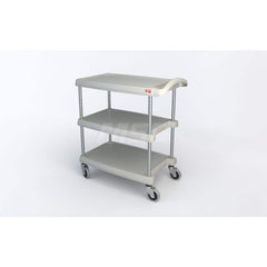 Metro - Carts; Type: Utility ; Load Capacity (Lb.): 400.000 ; Number of Shelves: 3 ; Width (Inch): 18-5/16 ; Length (Inch): 31-1/2 ; Height (Inch): 35-1/2 - Exact Tooling