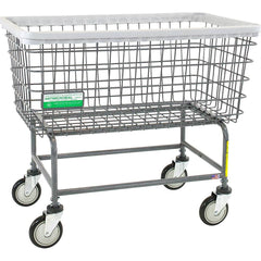 R&B Wire Products - Carts; Type: Rolling Wire Laundry Cart ; Load Capacity (Lb.): 200.000 ; Width (Inch): 23 ; Length (Inch): 36-1/2 ; Height (Inch): 32-1/2 ; Material: Steel - Exact Tooling
