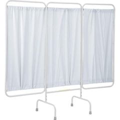 R&B Wire Products - Office Cubicle Partitions; Type: Three Panel Stationary Medical Privacy Screen ; Width (Inch): 81 ; Height (Inch): 67 ; Color: White ; Mount Type: No Mount ; Thickness (Inch): .006 - Exact Tooling