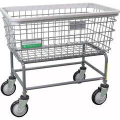 R&B Wire Products - Carts; Type: Rolling Wire Laundry Cart ; Load Capacity (Lb.): 200.000 ; Width (Inch): 21-1/2 ; Length (Inch): 33-3/4 ; Height (Inch): 30-1/2 ; Material: Steel - Exact Tooling