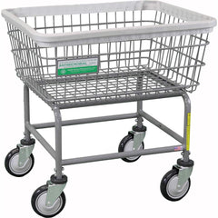 R&B Wire Products - Carts; Type: Rolling Wire Laundry Cart ; Load Capacity (Lb.): 100.000 ; Width (Inch): 22 ; Length (Inch): 26-1/2 ; Height (Inch): 27 ; Material: Steel - Exact Tooling