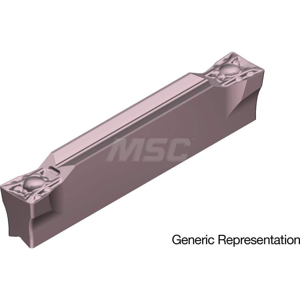 Grooving Insert: GCM7004ML AC530U, Solid Carbide Super ZX Finish, Neutral, 7 mm Cutting Width, 25 mm Max Depth, Series GND
