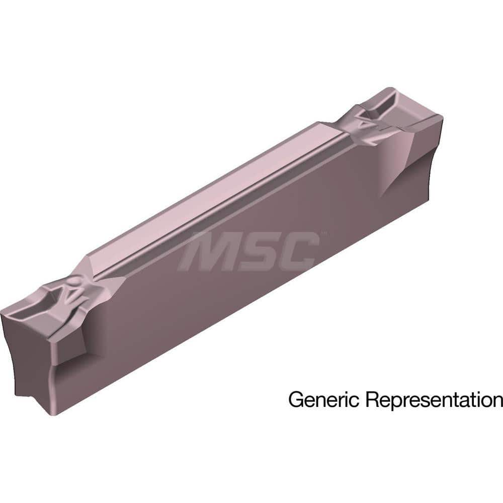 Grooving Insert: GCM7002GF AC520U, Solid Carbide Super ZX Finish, Neutral, 7 mm Cutting Width, 25 mm Max Depth, Series GND