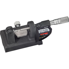 Starrett - Electronic Bench Micrometers; Minimum Measurement (Inch): 0 ; Minimum Measurement (mm): 0 ; Maximum Measurement (Inch): 1 ; Maximum Measurement (mm): 25 ; Resolution (mm): 0.0020 ; Resolution (Decimal Inch): 0.00005 - Exact Tooling