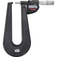 Starrett - Electronic Outside Micrometers; Type: Wireless Electronic Sheet Metal Micrometer ; Minimum Measurement (Decimal Inch): 0 ; Minimum Measurement (mm): 0 ; Maximum Measurement (mm): 25 ; Maximum Measurement (Decimal Inch): 1 ; Thimble Type: Frict - Exact Tooling