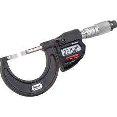 Starrett - Blade Micrometers; Operation Type: Electronic ; Minimum Measurement (mm): 0 ; Minimum Measurement (Decimal Inch): 0 ; Maximum Measurement (Decimal Inch): 1 ; Maximum Measurement (mm): 25 ; Thimble Type: Plain - Exact Tooling