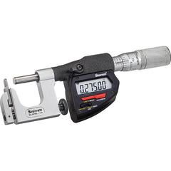 Starrett - Multi-Anvil Micrometers; Operation Type: Electronic ; Anvil Type: Round; Flat ; Minimum Measurement (mm): 0 ; Minimum Measurement (Decimal Inch): 0 ; Maximum Measurement (Decimal Inch): 1 ; Maximum Measurement (mm): 25 - Exact Tooling