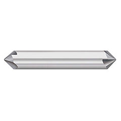 Titan USA - Chamfer Mills; Cutter Head Diameter (Inch): 1/2 ; Included Angle B: 30 ; Included Angle A: 120 ; Chamfer Mill Material: Solid Carbide ; Chamfer Mill Finish/Coating: Uncoated ; Overall Length (Inch): 3 - Exact Tooling