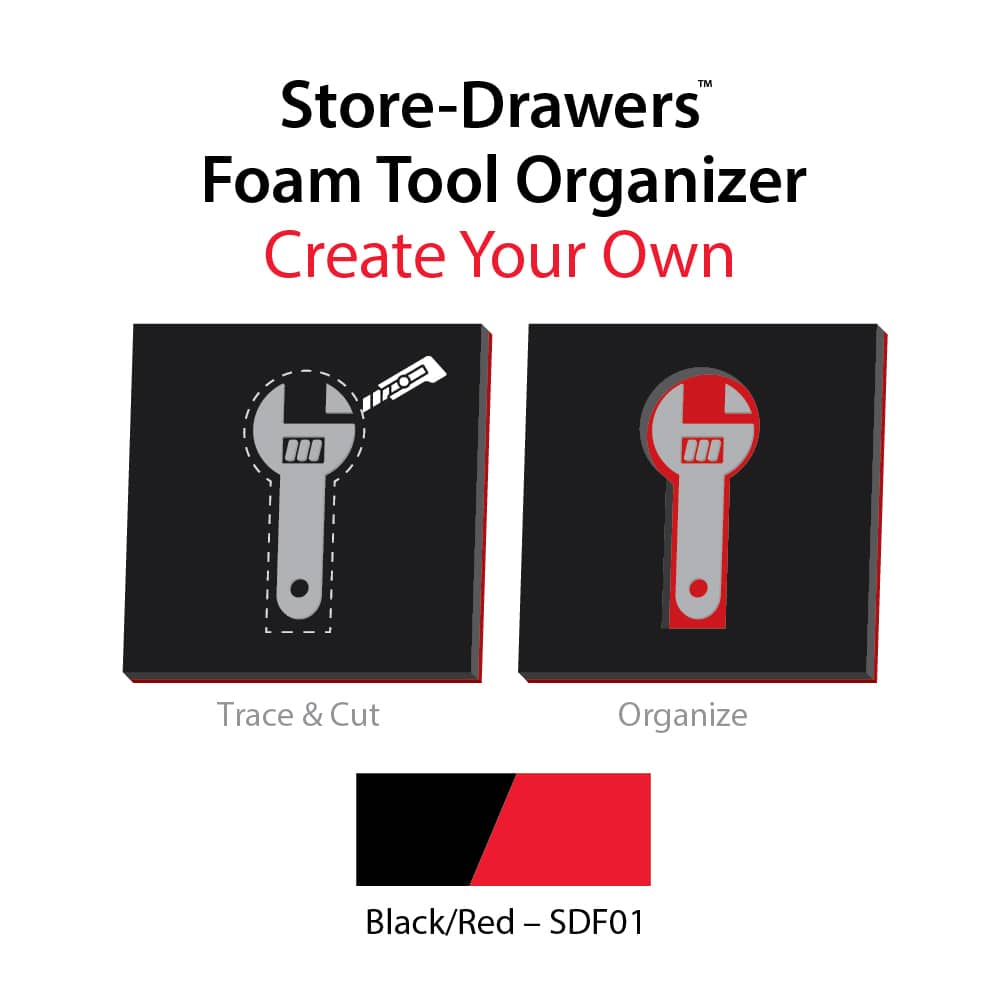 NMC - Tool Box Case & Cabinet Inserts; Type: Customizable Foam Insert ; For Use With: Store-Drawers? Tool Boxes & Cases ; Material Family: Foam ; Width (Inch): 40 ; Depth (Inch): 27 ; Height (Inch): 3/4 - Exact Tooling