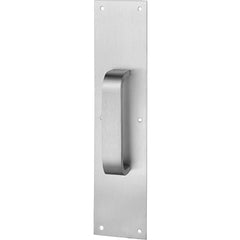 Rockwood - Door Pulls; Overall Length (Inch): 16 ; Finish/Coating: Satin Stainless Steel ; Grip Length: 4 (Inch) - Exact Tooling