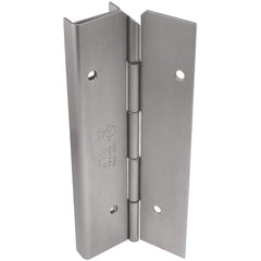 Yale - Continuous Hinges; Overall Length (Inch): 83-1/8 ; Thickness (Decimal Inch): 1.0000 ; Pin Diameter: 0.1870 (Decimal Inch); Knuckle: 2 ; Finish/Coating: Satin Stainless Steel - Exact Tooling