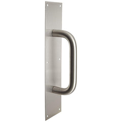 Rockwood - Door Pulls; Overall Length (Inch): 16 ; Finish/Coating: Satin Stainless Steel ; Grip Length: 4 (Inch) - Exact Tooling