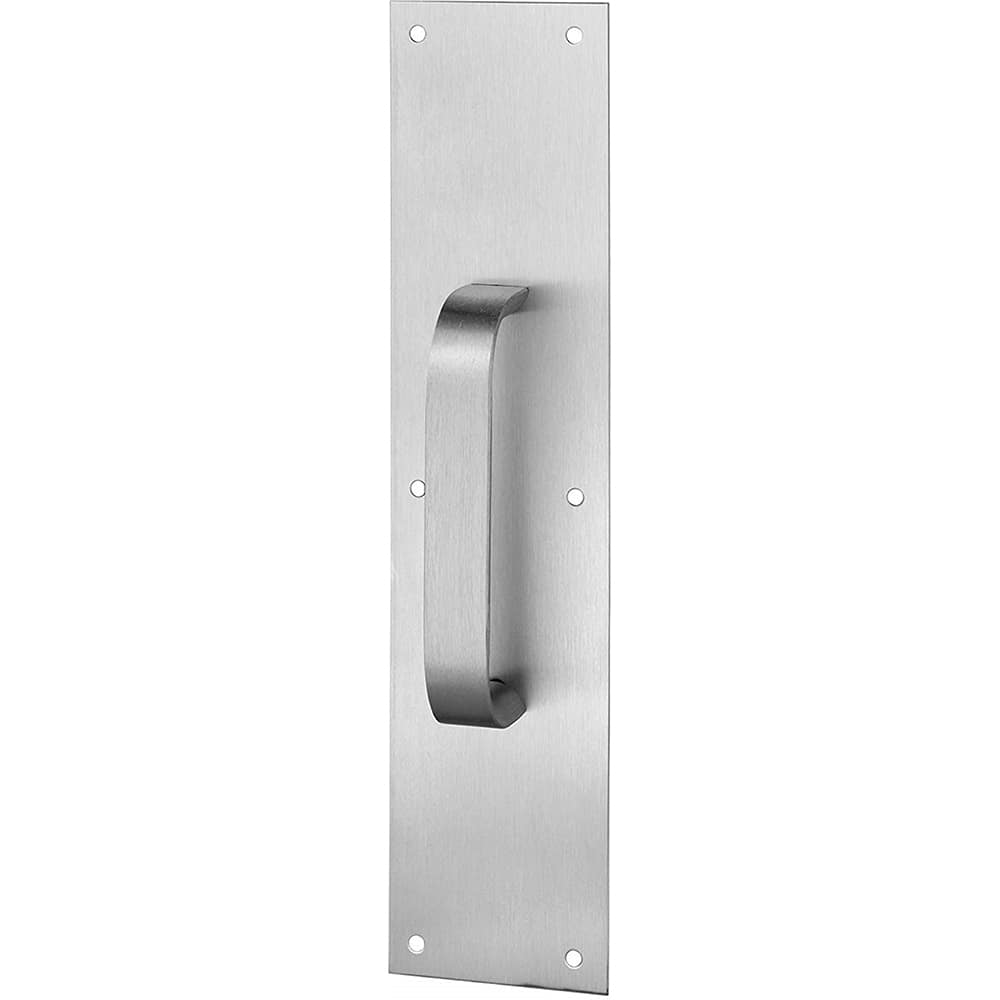 Rockwood - Door Pulls; Overall Length (Inch): 16 ; Finish/Coating: Satin Stainless Steel ; Grip Length: 4 (Inch) - Exact Tooling