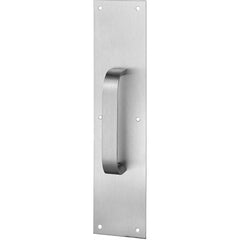 Rockwood - Door Pulls; Overall Length (Inch): 16 ; Finish/Coating: Satin Stainless Steel ; Grip Length: 4 (Inch) - Exact Tooling