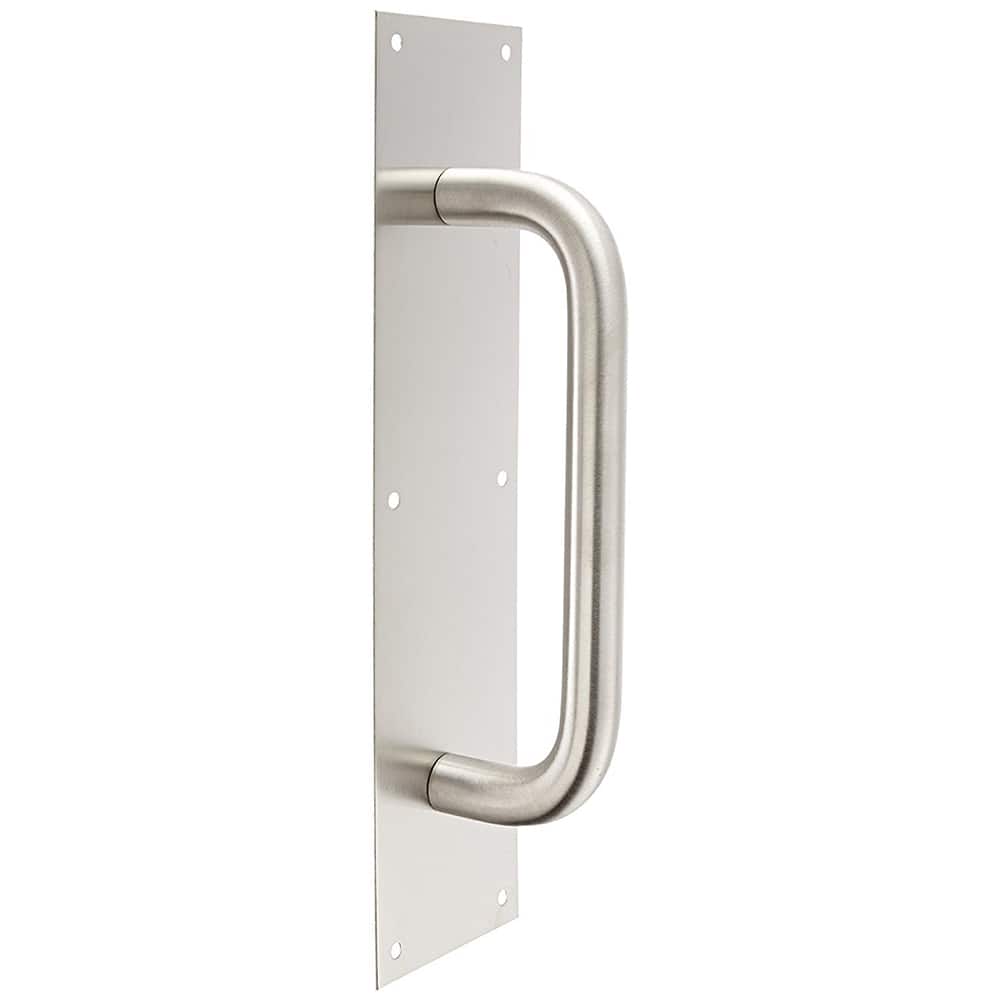 Rockwood - Door Pulls; Overall Length (Inch): 16 ; Finish/Coating: Satin Stainless Steel ; Grip Length: 4 (Inch) - Exact Tooling