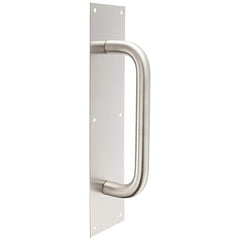 Rockwood - Door Pulls; Overall Length (Inch): 16 ; Finish/Coating: Satin Stainless Steel ; Grip Length: 4 (Inch) - Exact Tooling