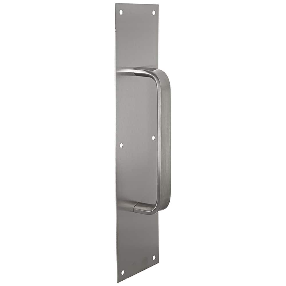 Rockwood - Door Pulls; Overall Length (Inch): 16 ; Finish/Coating: Satin Stainless Steel ; Grip Length: 4 (Inch) - Exact Tooling