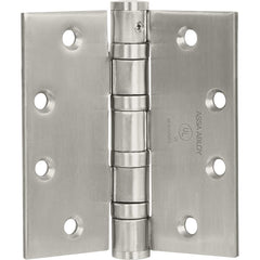 Yale - Commercial Hinges; Length (Inch): 4-1/2 ; Thickness (Decimal Inch): 0.1800 ; Minimum Thickness: 4.5720 (mm); Number of Knuckles: 5.000 ; Stanley Finish Code: US32D ; Finish/Coating: US32D - Exact Tooling